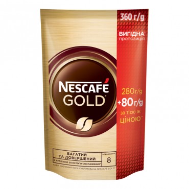 Кава NESCAFE Gold Розчинна 360 грам