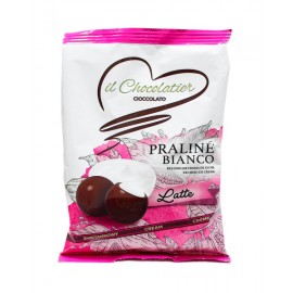 Конфеты пралине из молочного шоколада с молочным кремом il Chocolatier Praline Bianco Latte, 100 грамм