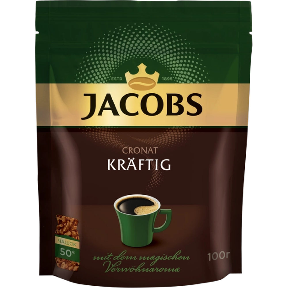 Кофе растворимый Jacobs Cronat Kraftig 100 грамм