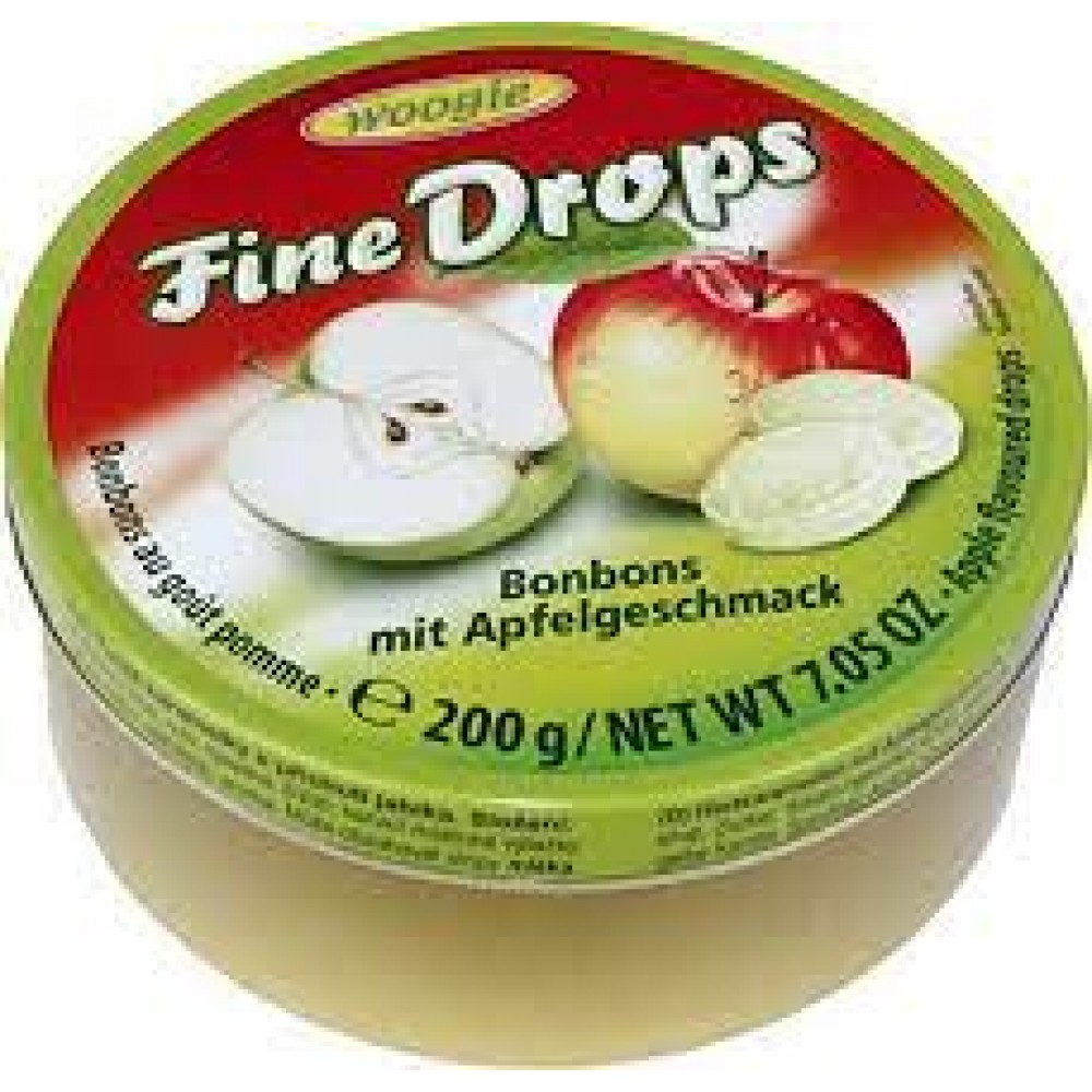Леденцы "Woogie" Fine Drops 200 грамм яблоко