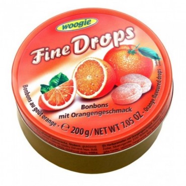 Леденцы "Woogie" Fine Drops 200гр. апельсин