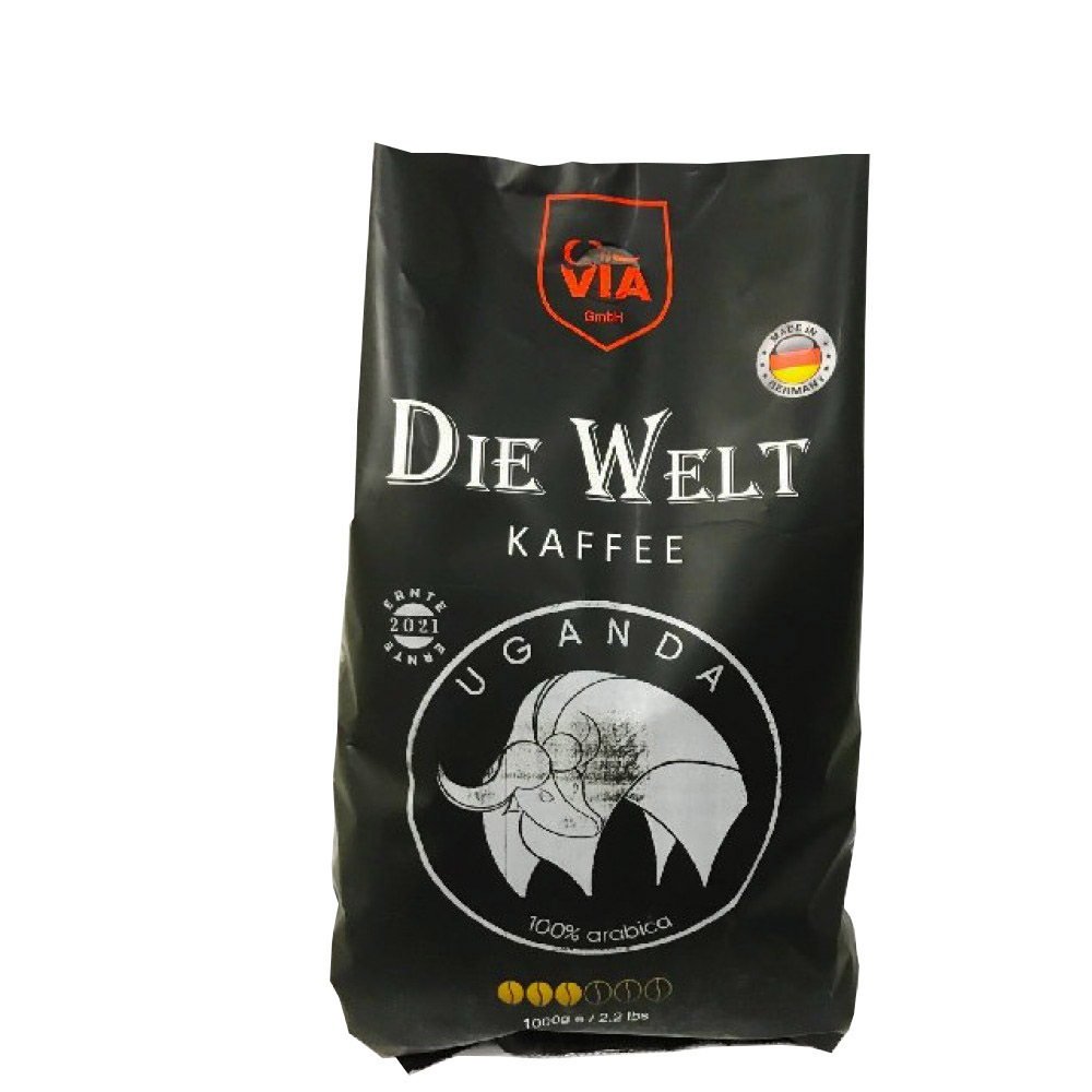 Кава "Die Welt" Uganda arabica зерно 1 кілограм