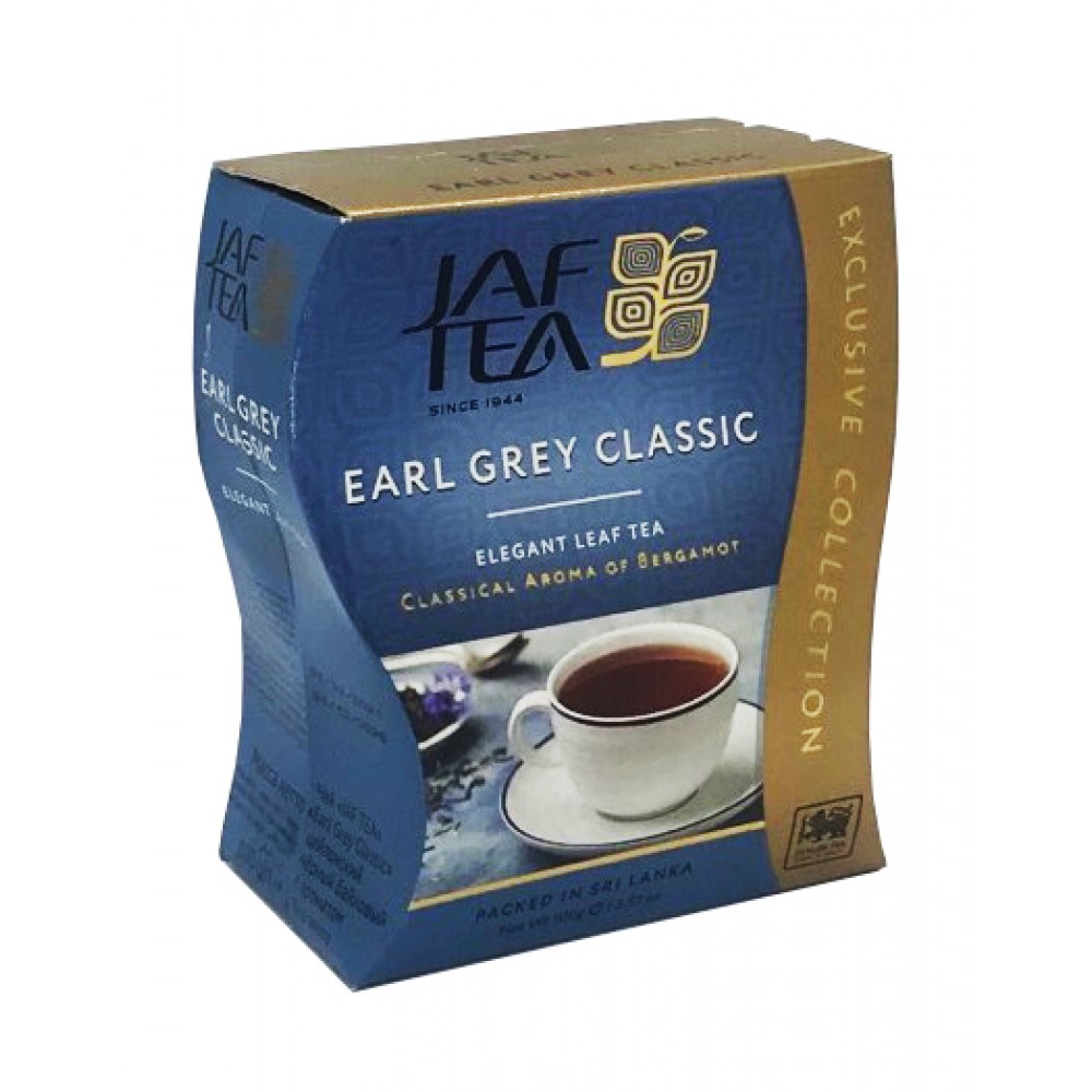 Чай "JAF" Earl Grey чорний з бергамотом 100 грам