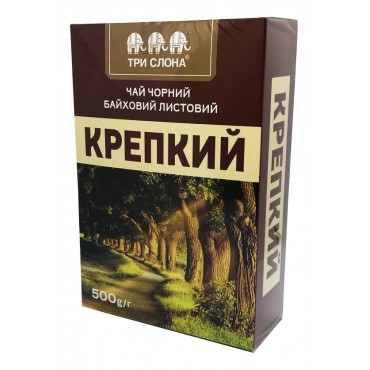 Чай "Три слона" Крепкий  черный 500 грамм мелкий лист