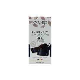 Шоколад Cachet екстра чорний 90% какао 100 грам