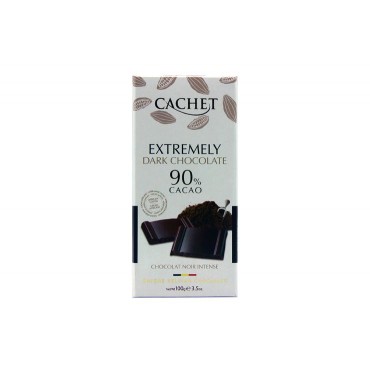 Шоколад Cachet екстра чорний 90% какао 100 грам