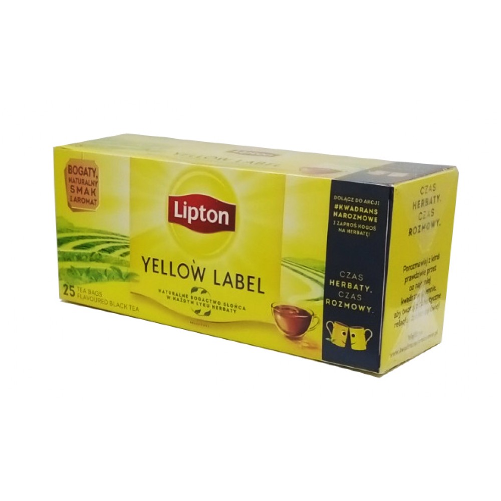 Чай "Lipton" Yellow Label чорний 25 фільтр пакетів