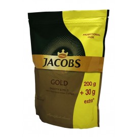 Кофе растворимый Jacobs Gold 230 грамм эконом пакет