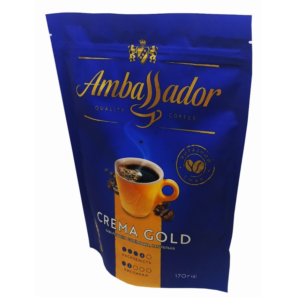 Кофе Ambassador Crema Gold 170 грамм
