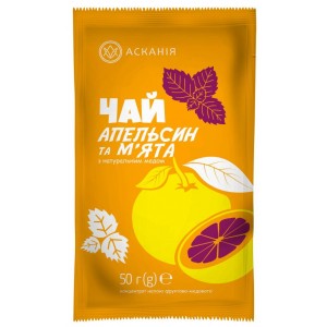 Чай фруктово-медовий «Апельсин и мята» 50 грамм..
