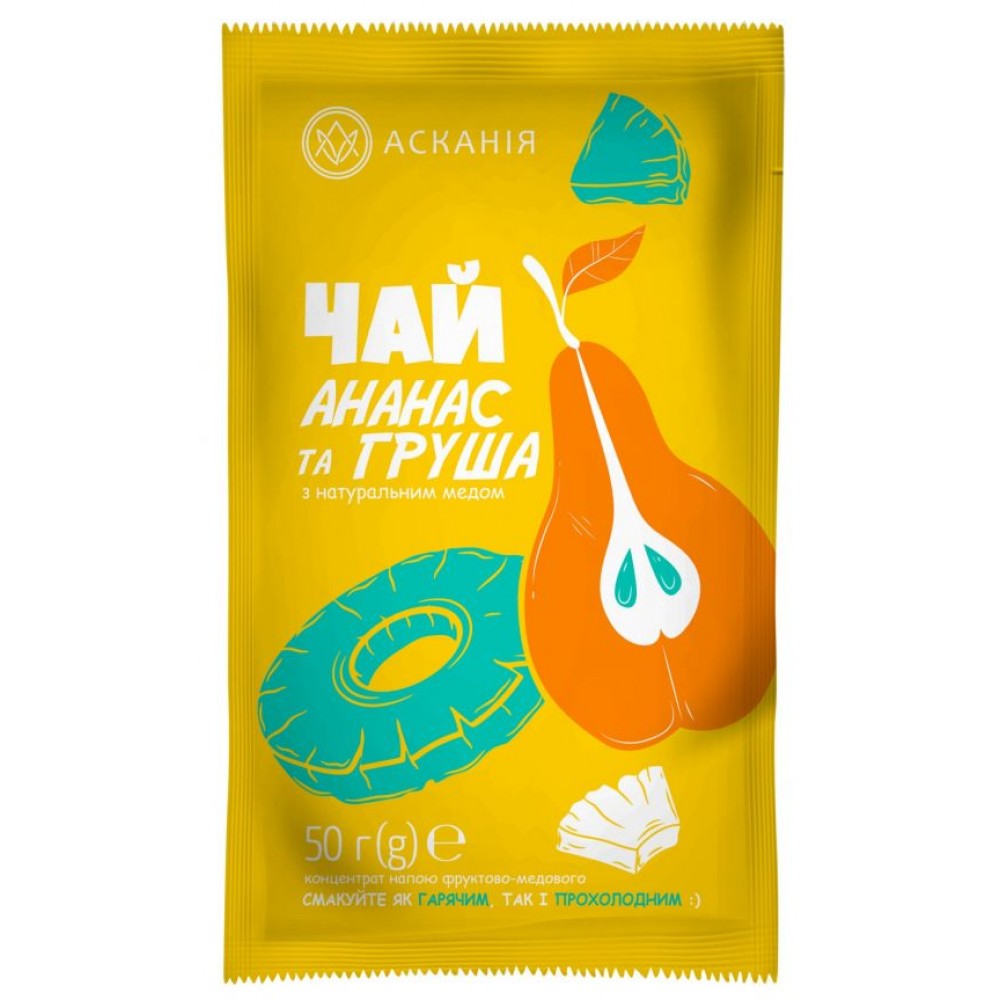 Чай фруктово-медовий «Ананас та груша» 50 грам