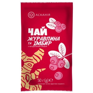 Чай фруктово-медовий «Журавлина та імбир» 50 грам..