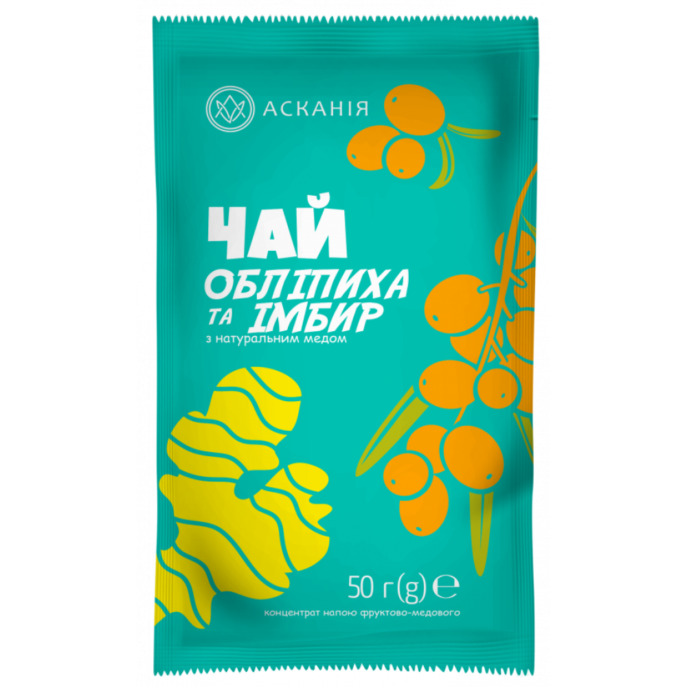 Чай фруктово-медовий «Обліпиха та імбир» 50 грам