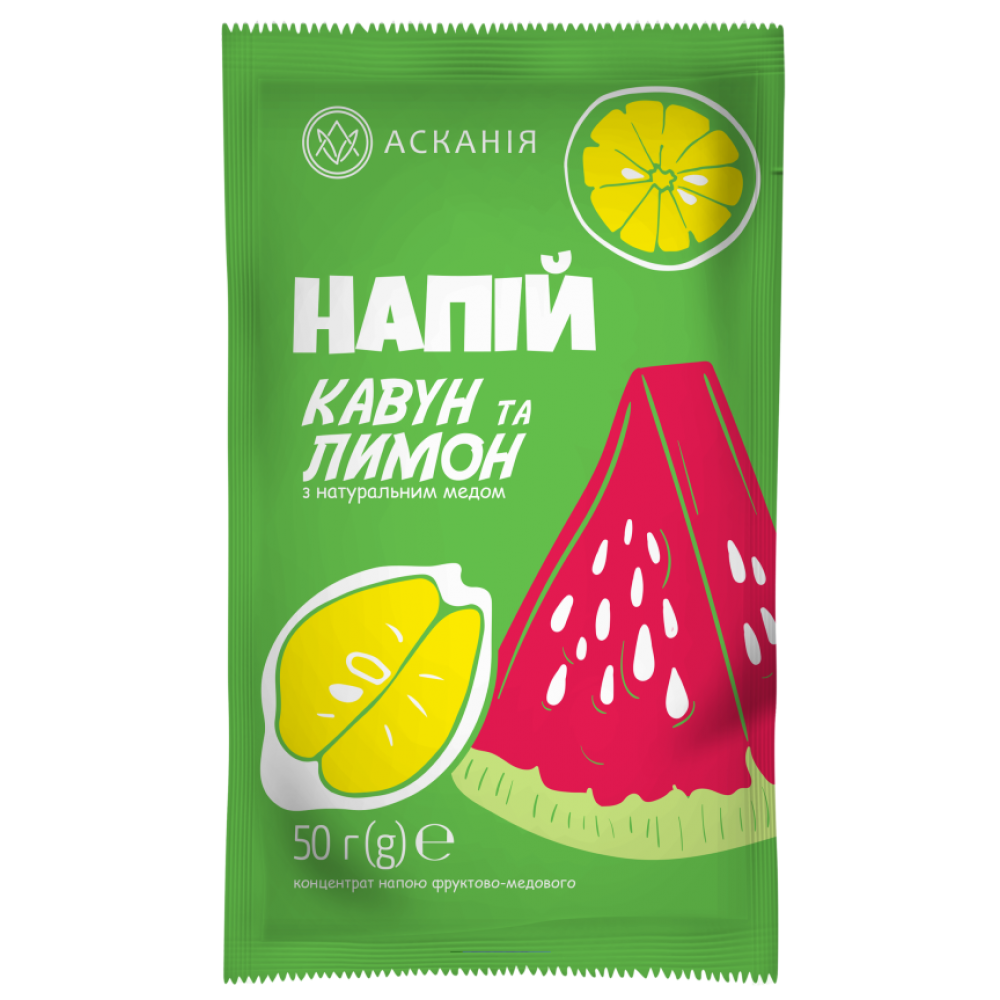 Чай фруктово-медовий «Кавун та лимон» 50 грам