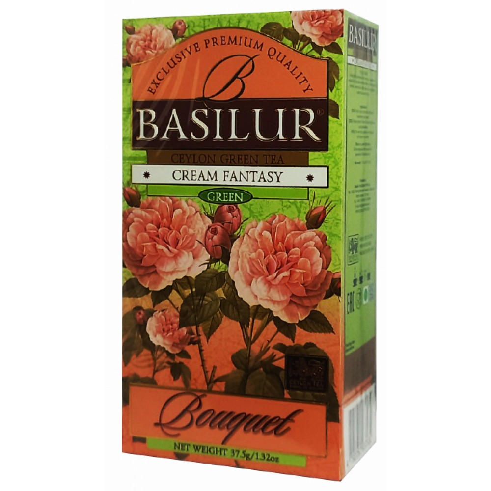 Чай зеленый Basilur Bouquet Cream Fantasy 25 пакетов