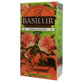 Чай зелений Basilur Bouquet Cream Fantasy 25 пакетів