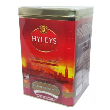 Чай Hyleys черный байховый English Aristocratic 400 грамм в железной банке