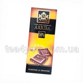 Шоколад "j.D.Gross" 56% чорний з мигдалем і апельсином, 125 г