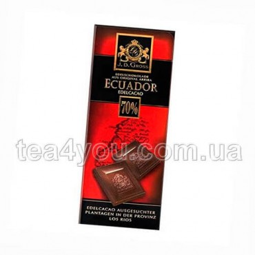 Шоколад "j.D.Gross" 70% черный, 125 г