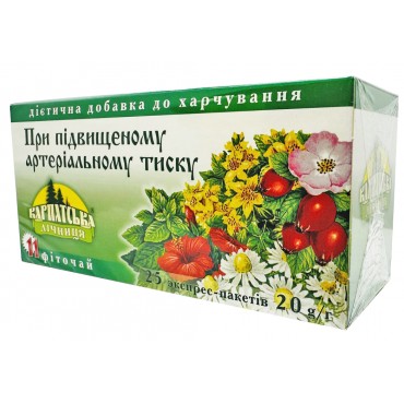 Фіточай Карпатська Лiчниця  При Підвищеному Артериальному Тиску 25 пакетів