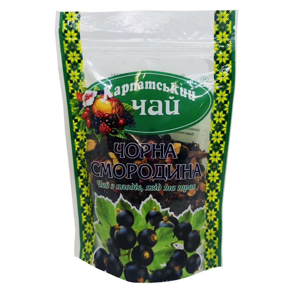 Карпатський чай з плодів, ягід та трав  Чорна Смородина 100 грам