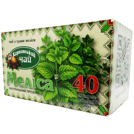 Карпатський чай з трави Меліса 40 пакетів