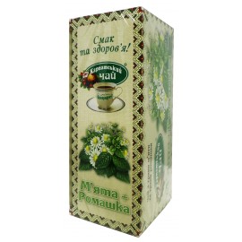 Карпатський чай з трави М'ята+Ромашка 20 пакетів