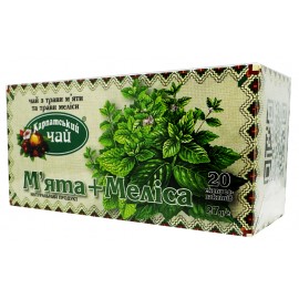 Карпатський чай з трави М'ята + Меліса 20 пакетів