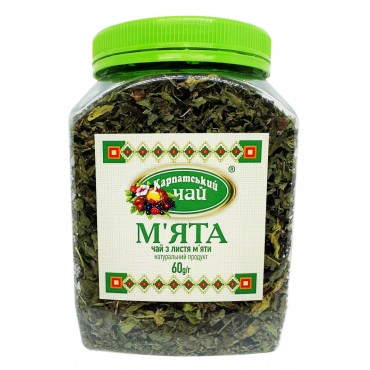 Карпатский чай из листьев Мята 60 грамм