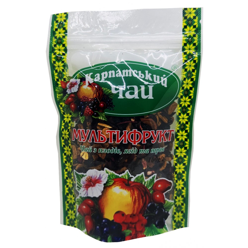 Карпатский чай из плодов, ягод и трав Мультифрукт 100 грамм