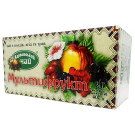 Карпатський чай з плодів, ягід та трав Мультифрукт 20 пакетів