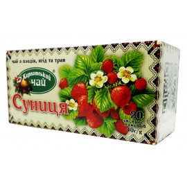 Карпатський чай з плодів, ягід та трав Суниця 20 пакетів