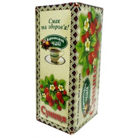 Карпатський чай з плодів, ягід та трав Суниця 20 пакетів