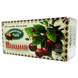 Карпатський чай з плодів та трав Вишня 20 пакетів