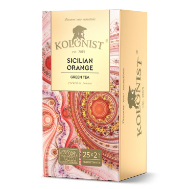 Чай Kolonist зеленый Sicilian Orange 25 пакетов сашет