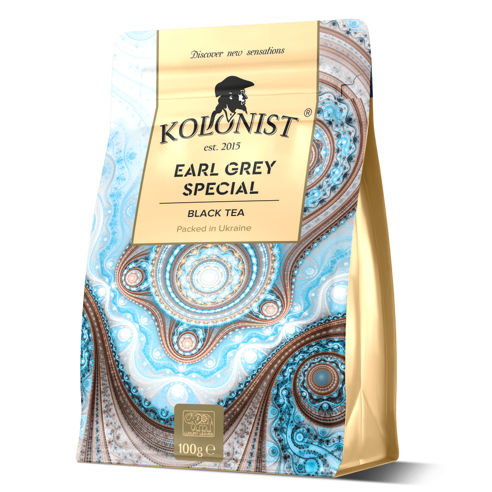 Чай Kolonist чорний Earl grey special 100 грам