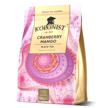 Чай Kolonist чорний Cranberry Mango 100 грам