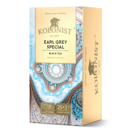 Чай Kolonist черный Earl Grey Special 25 пакетов сашет