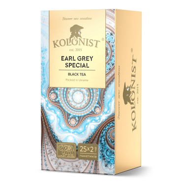 Чай Kolonist чорний Earl Grey Special 25 пакетів сашет