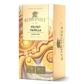 Чай Kolonist черный Velvet Vanilla 25 пакетов сашет