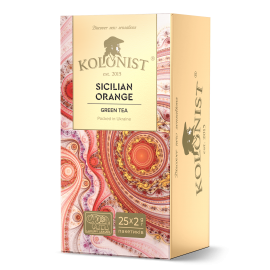 Чай Kolonist зеленый Sicilian Orange 25 пакетов сашет