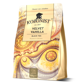 Чай Kolonist чорний Velvet Vanilla 100 грам