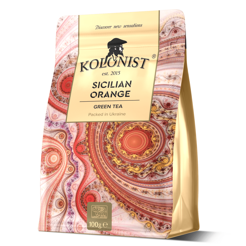 Чай Kolonist зелений Sicilian Orange 100 грам