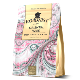 Чай Kolonist черный и зеленый Oriental rose 100 грамм
