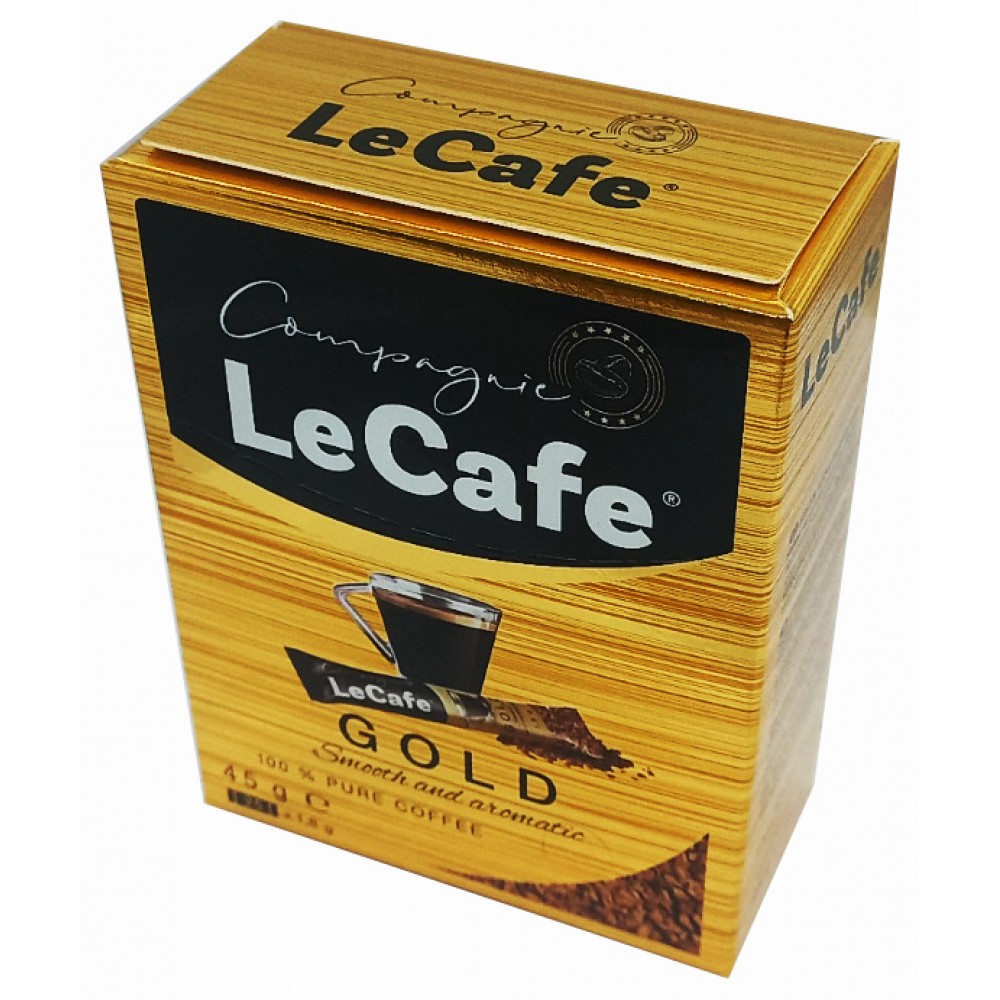 Кава розчинна Le Cafe Gold в стиках 25х1,8 грам