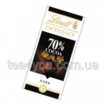Шоколад "Lindt" черный 70% какао, 100 г