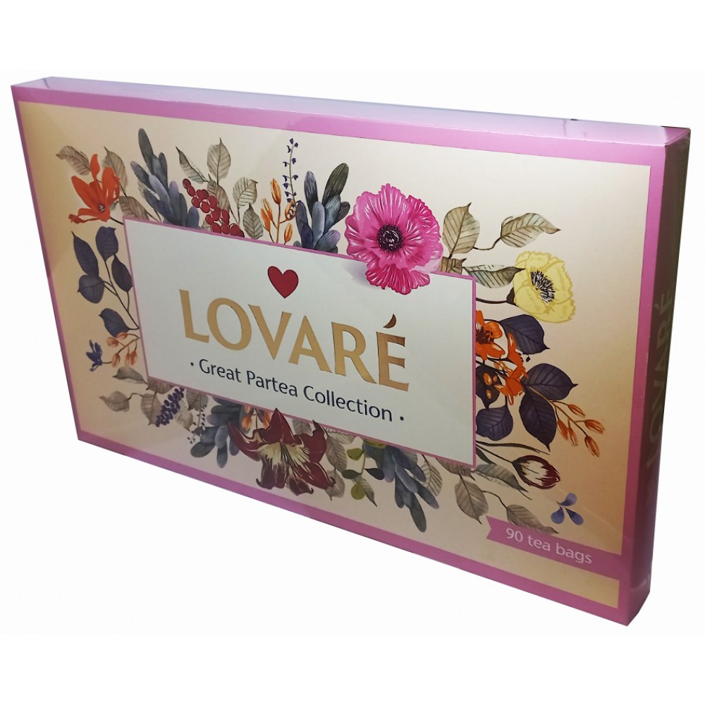 Колекція чаю Lovare Great Partea Collection Асорті 18 видів по 5 шт (90 пакетів)