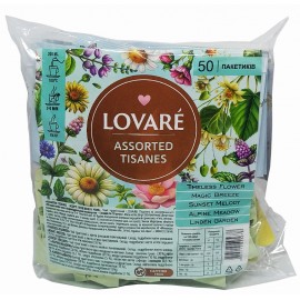 Чай Lovare трав'яний Assorted Tisanes 50 пакетів в індивідуальних конвертах