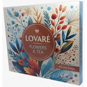 Коллекция чая Lovare Flowers & Tea 12 видов по 5 ш..