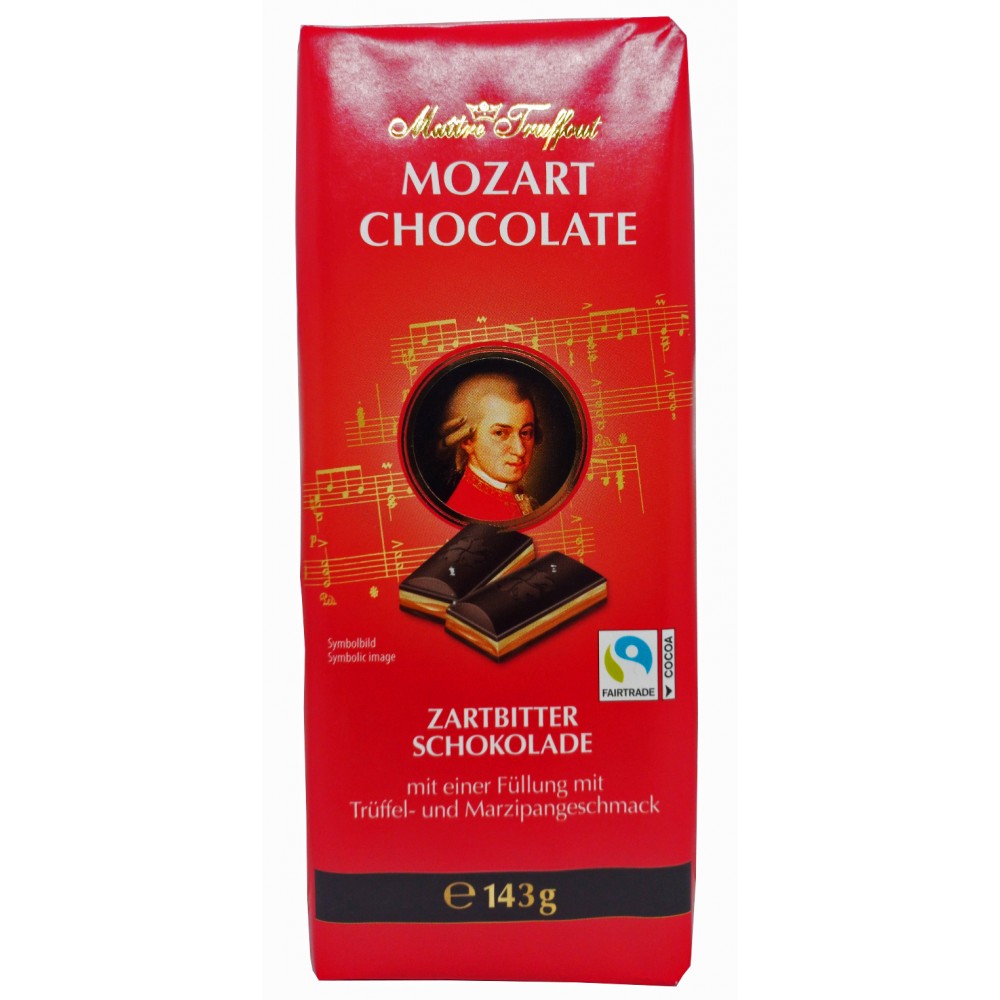Шоколад чорний Maitre Truffout Mozart 143 грам